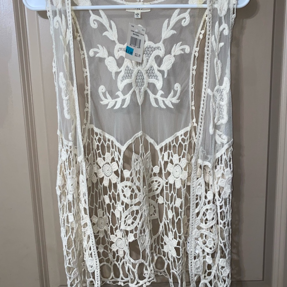 Lace Crochet Vest